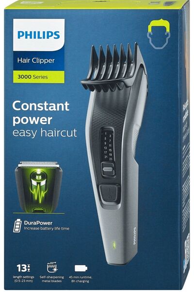 Philips Hair Clipper 3000 Series Saç Sakal, Kademeli Ayarlama, Kablosuz Kullanım