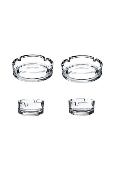 Paşabahçe Glass Bistro Ashtray - Ash Tray Set of 4.