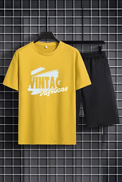 MYADA Vintage DaysGone Дитячий комплект з принтом - велосипедний комір, шорти...