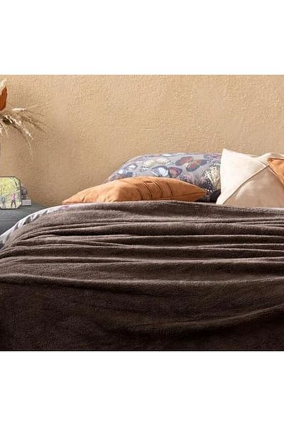 English Home Κουβέρτα τηλεόρασης Wellsoft Softy Brown - 120x170 cm
