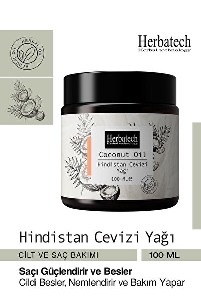 Herbatech Natural Coconut Oil - Intensive Moisturizing Hair and Skin Care Oil...