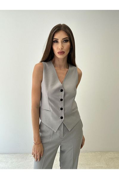 ossons Zeus Fabric - 2-Piece Double Leg Vest and Trousers Set