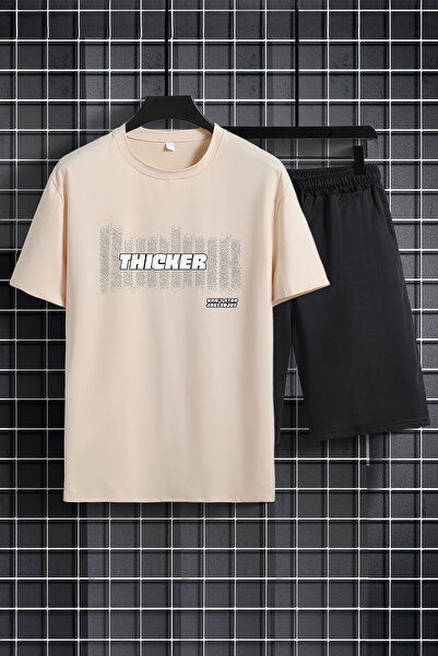 MYADA Set copii cu gât mai gros și pantaloni scurți elastici - Set de 2