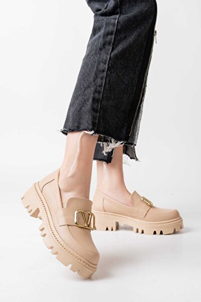 AurorabyKaderCelik KADIN TOKALI GÜNLÜK LOAFER AYAKKABI