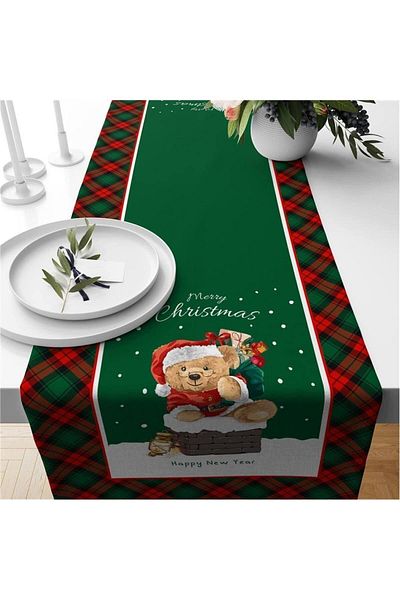 Evmila New Year's Special Teddy Pattern Runner