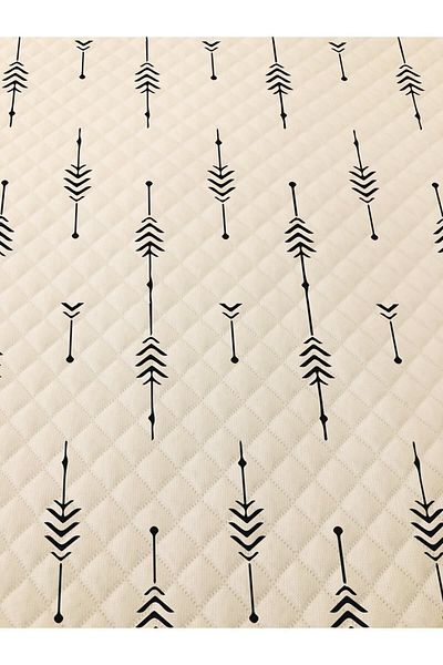 Evmila Μοντέρνο μοτίβο Double Printed Pique (200x220 cm) Πολύχρωμο