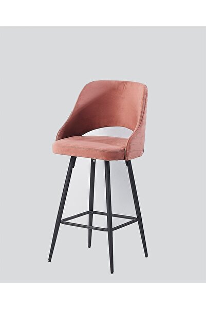 Pİ MOBİLYA 1 Adet Camilla Ada Mutfak Ve Bar Sandalyesi - Bar Taburesi - Silin...