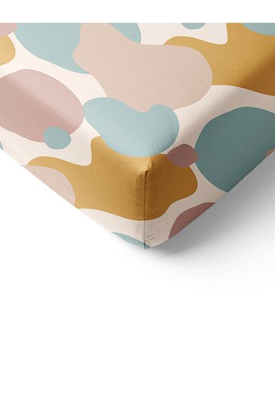 Evmila Colorful Patterned Printed Single Elastic Sheet Set