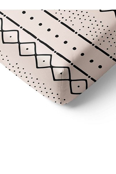 Evmila Ethnic Pattern Printed Single Elastic Sheet Set Colorful