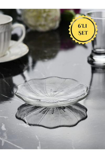 İnova Home Decor Feza Cam Çerezlik-Sosluk Takımı 6'lı