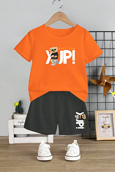 MYADA Велосипедний комір з гумкою, шорти з принтом ведмедика, комплект для ді...