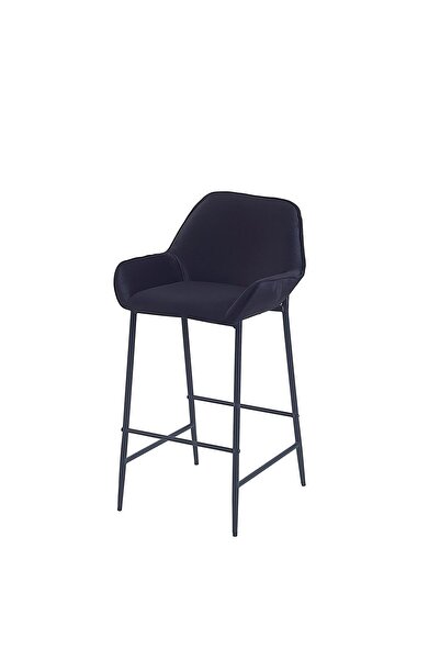 Pİ MOBİLYA 1 Adet Lorin Ada Mutfak Ve Bar Sandalyesi - Bar Taburesi - Silineb...