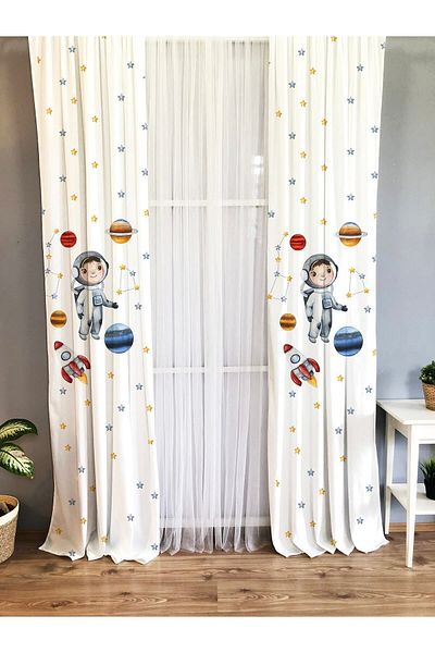 Evmila Printed Children's Room Background Curtain