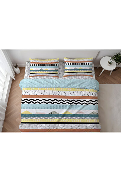 Evmila Bračni Štampano Set navlaka za poplun - 200x220 cm (VELIČINA Čaršav )