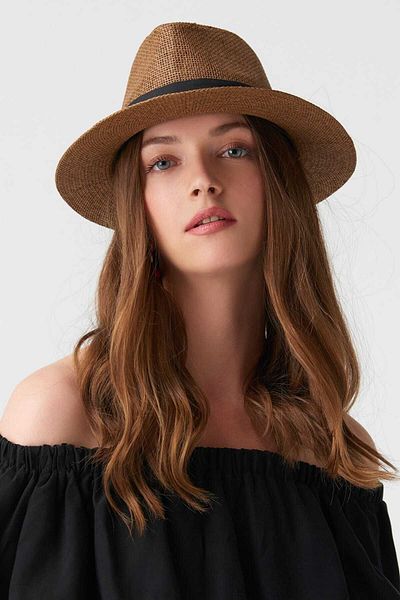 Dilvin Women's Brown Straw Hat 186A01561