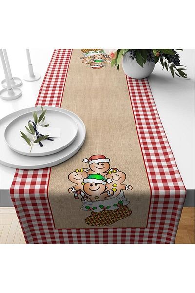 Evmila New Year's Special Cookie Men Patterned Runner