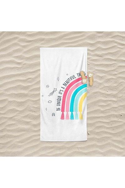 Lolla Πετσέτα με στάμπα θάλασσας και παραλίας