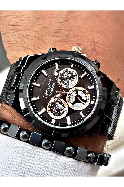 Ferrucci Men's Wristwatch FCF.03290FH.05 - Wicker Cord Function