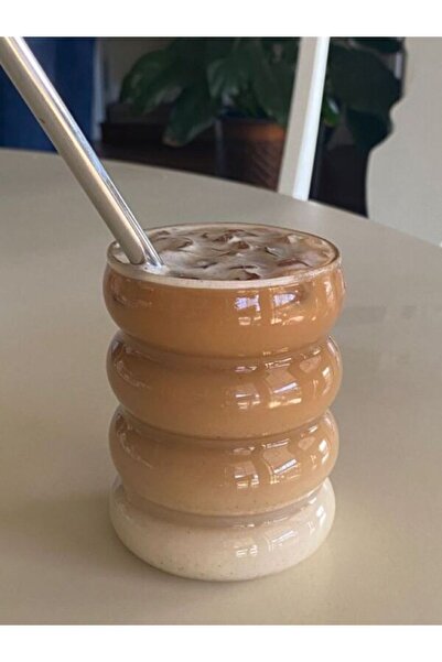 hediyeofisi Heat Resistant Borosilicate Glass Strip Shaped Cup| Coffee And Presentation Cup