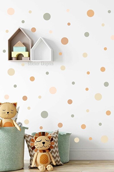 Sticker Ekspres Softy Puantiyeler Duvar Sticker Seti