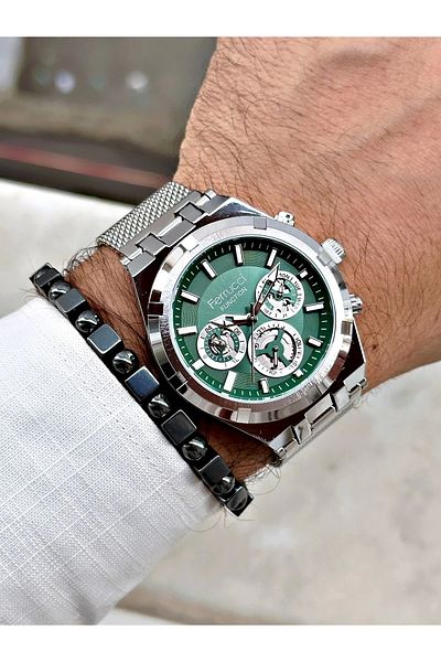 Ferrucci Men's Wristwatch - FCF.03290FH.02 Wicker Cord Function