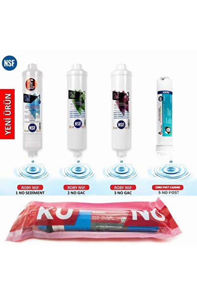 AQUA BELLA Su Arıtma Cihazı Filtresi Kuno Membranlı NSF Onaylı