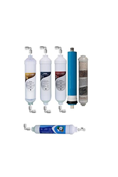 AQUA BELLA Su Arıtma Cihazı Kapalı Kasa 10 Aşamalı 80 Gpd Membranlı Filtre Seti