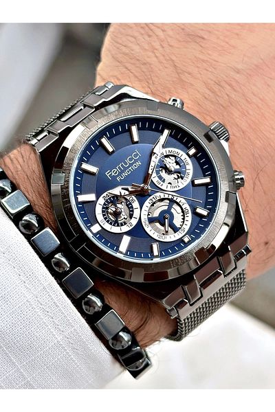 Ferrucci Men's Wristwatch FCF.03290FH.04 - Wicker Cord Function