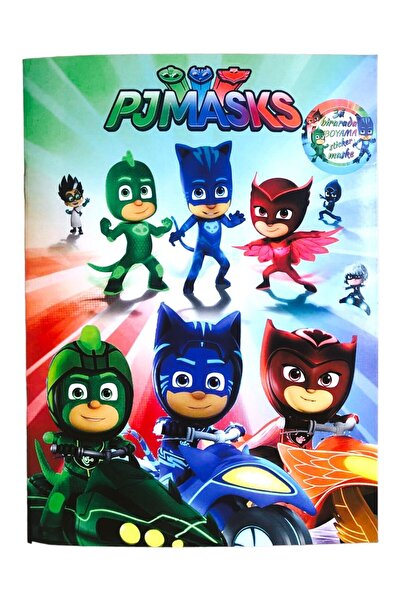 Hümasel Örümcek Adam -pijamaskeliler-şimşek Mcqueen Sonıc Dörtlü Boyama Kitabı 80 Adet Stıcker Set