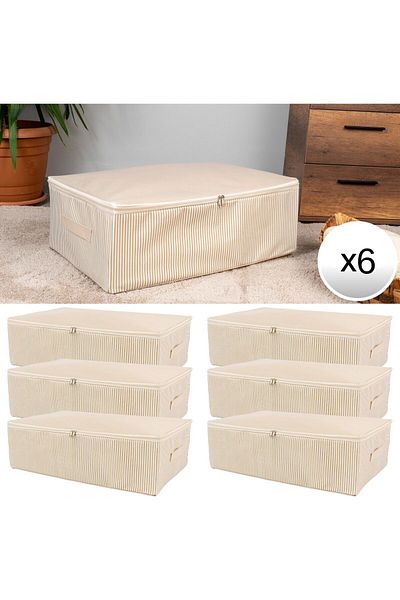 AYHANHOME Mega Size Under Cage 6 Pieces Suitcase Organizer ντουλάπας - Αποθήκευση και οργάνωση αποθεμάτων 75x40x20