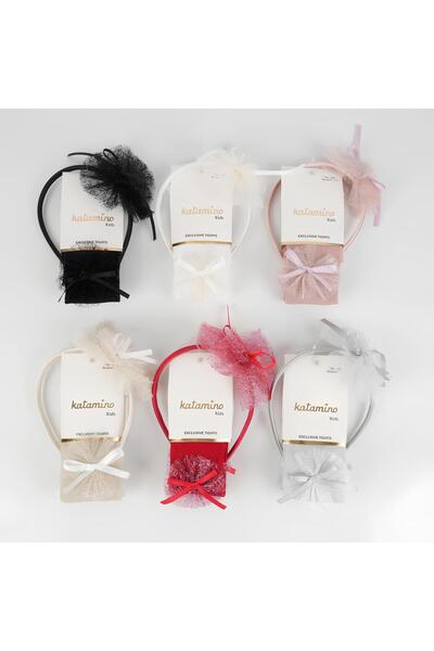 Katamino Kız Çocuk Taç Hediyeli Cotton Mus Külotlu Çorap