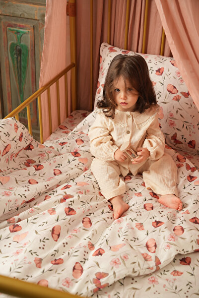 Pithy Spring Time - 100% Organic Cotton Elastic Duvet Cover & Set (120X200Cm)