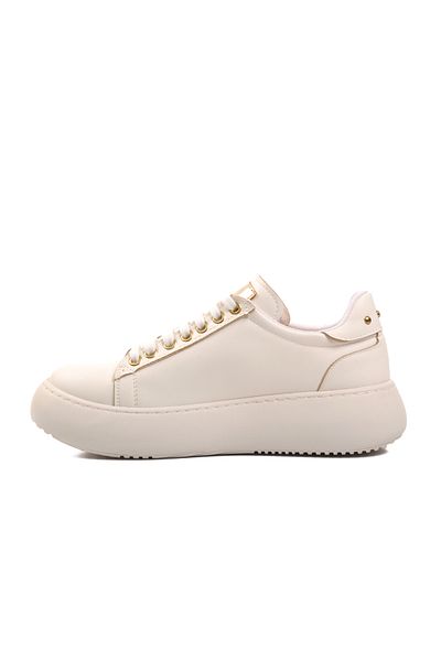 AYAKMOD Pantofi albi de damă casual - K8590