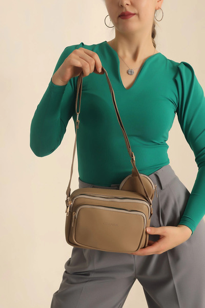 citycenterfashion Geantă de umăr încrucișată din piele artificială pentru femei cu portofel cty-lbn-9237