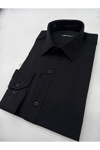 nightblack Slim Fit Sports Slimfit - Ύφασμα Armure, Χωρίς τσέπες, Μακρύ μανίκι