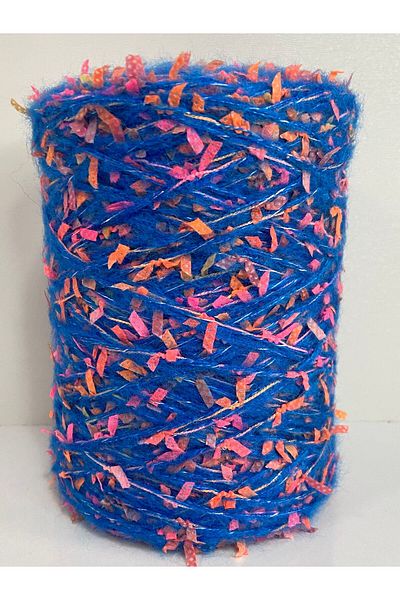 göçer 300gr Glitter Saks Blue Moher - Πολύχρωμο Δίχτυ Διαπανίου