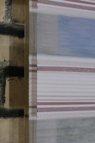 SAMPERSAN KREM PEMBE KOYU PEMBE SİMLİ ÇİZGİLİ PREMİUM KALİTE ZEBRA PERDE