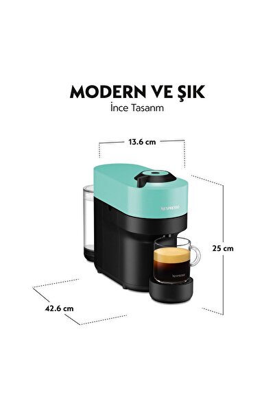 Nespresso Vertuo Pop Kahve Makinesi,Turkuaz