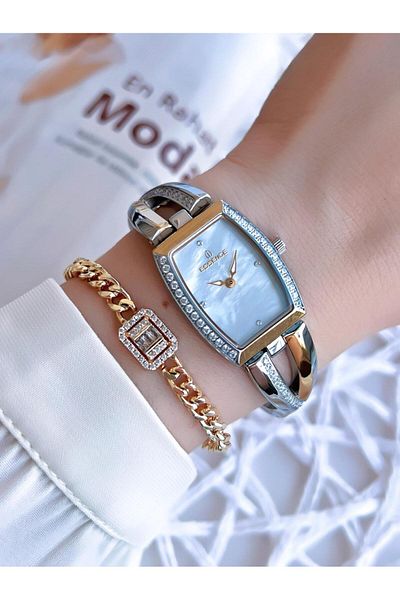 Essence 50 Mt Water Resistant - Blackening Color Steel Cord Women's Wristwatch BES.6823FE.220