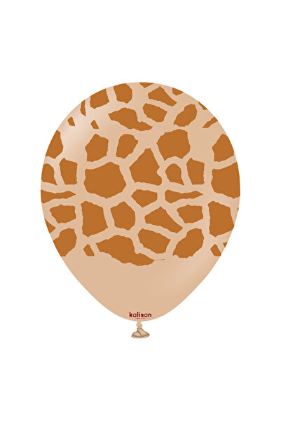 aşkın concept Zürafa Desenli Basklı Balon 10 ADET 12 inç 30 cm