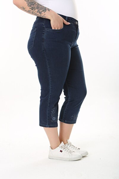 EYLÜL BUTİK Kadın Beli Lastikli Kapri