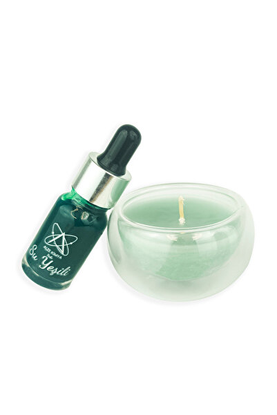 Alze Kimya Hobi Su Yeşili Mum Boyası 10 Ml Sıvı Pigment Canlı Mat Renkler