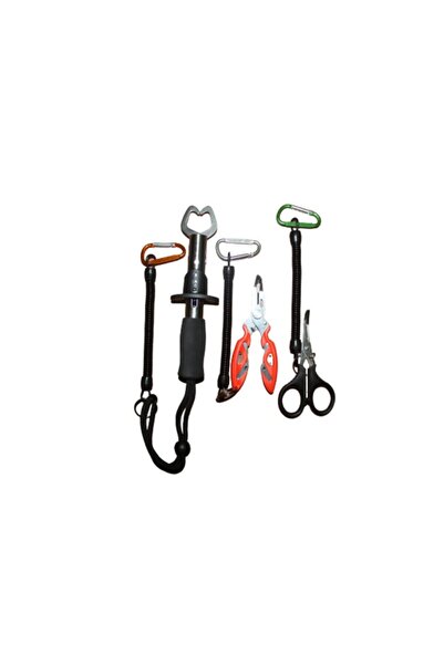 BAUER Balık Tutucu (grıpper 17,5 Cm) Pense (plıers) ,makas (scıssors) Ve 3 Ad...