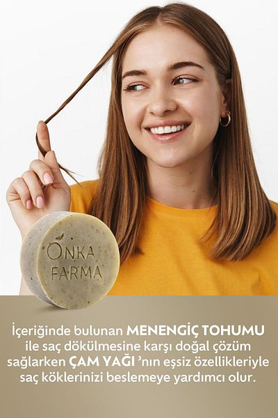 OnkaFarma Onka Farma Bıttım Natural Soap 100 Gr Anti-Shedding Hair Strengthening Skin Nourishing Soap