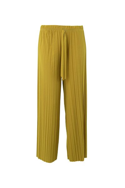 Oppland Pantaloni Boutique de damă Fustă Talie elastică plisată Model complet Croială confortabilă Țesătură nisipoasă Lycra