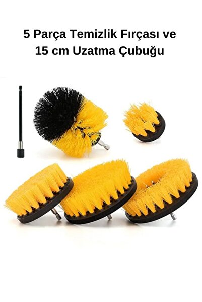 LivX Hygiene Matkap Ucuna Takılan Profesyonel Temizlik Fırçası 5 Parça Ve 15 ...