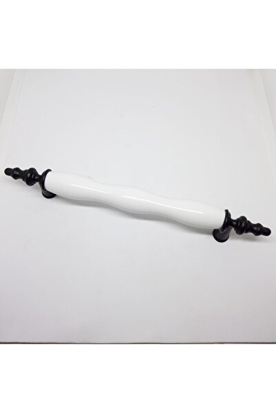 Damla Öyküm Siyah Beyaz Desensiz Polimer Kulp 128mm (5adet)