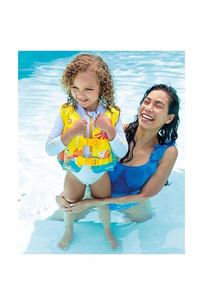 NillyToys Sea Life Fish Patterned Sea Vest Yellow Life Jacket 41x30 3-5 Years