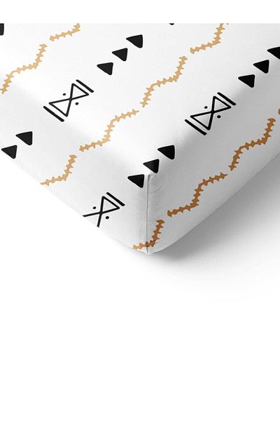 Evmila Ethnic Pattern Printed Single Elastic Sheet Set Colorful