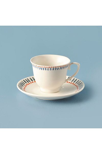 Bella Maison Marine Porcelain 2-Piece Blue Coffee Cup - 90 cc